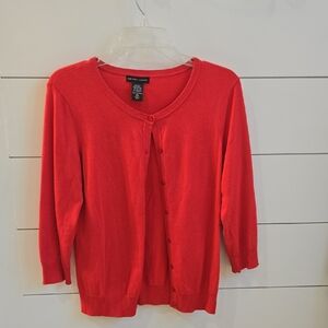 New York & Company Red Cardigan